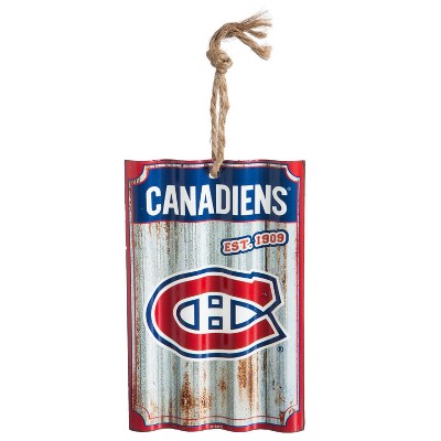 Evergreen Montreal Canadiens Corrugated Metal Ornament