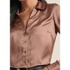 VENUS Womens Satin Crop Blouse - 3 of 4