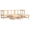 vidaXL Patio Lounge Set with Cushions Outdoor Furniture Set 5 Piece Solid Wood - Natural Pine - 3 of 4