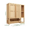 HDZNVF Wall Mounted Bamboo Bathroom Cabinet - 4 of 4