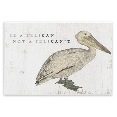Stupell Industries Funny Pelican Beach Phrase Pun, 15" x 10"