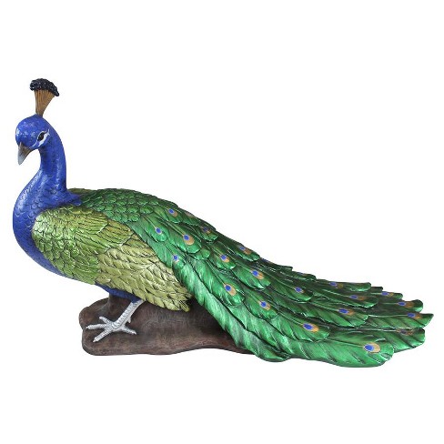 Sunnydaze Decor Peacock Metal Outdoor Garden Statue (Set of 2)