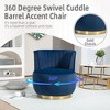 PAGED 360 Degree Swivel Accent Chair Round Armchairs with Wide Upholstered, Sofa Chairs for Living Room - 4 of 4