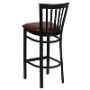 Emma and Oliver 2 Pack School House Back Metal Restaurant Barstool - 3 of 4