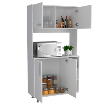 LunaLulinlk Kitchen Cupboard Set Double Door Cabinet