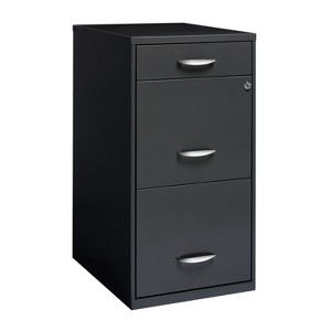 Space Solutions 18" Deep 3 Drawer Metal Organizer File Cabinet with Pencil Drawer - 1 of 4