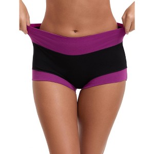 INSPIRE CHIC Women's High Waisted Loose Classic Full Coverage Briefs Breathable Cotton Ladies Panties - 1 of 4
