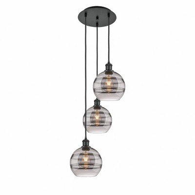Rochester - 3 Light Cord Hung Multi Pendant In Industrial Style-30.38 Inches Tall and 14.5 Inches Wide