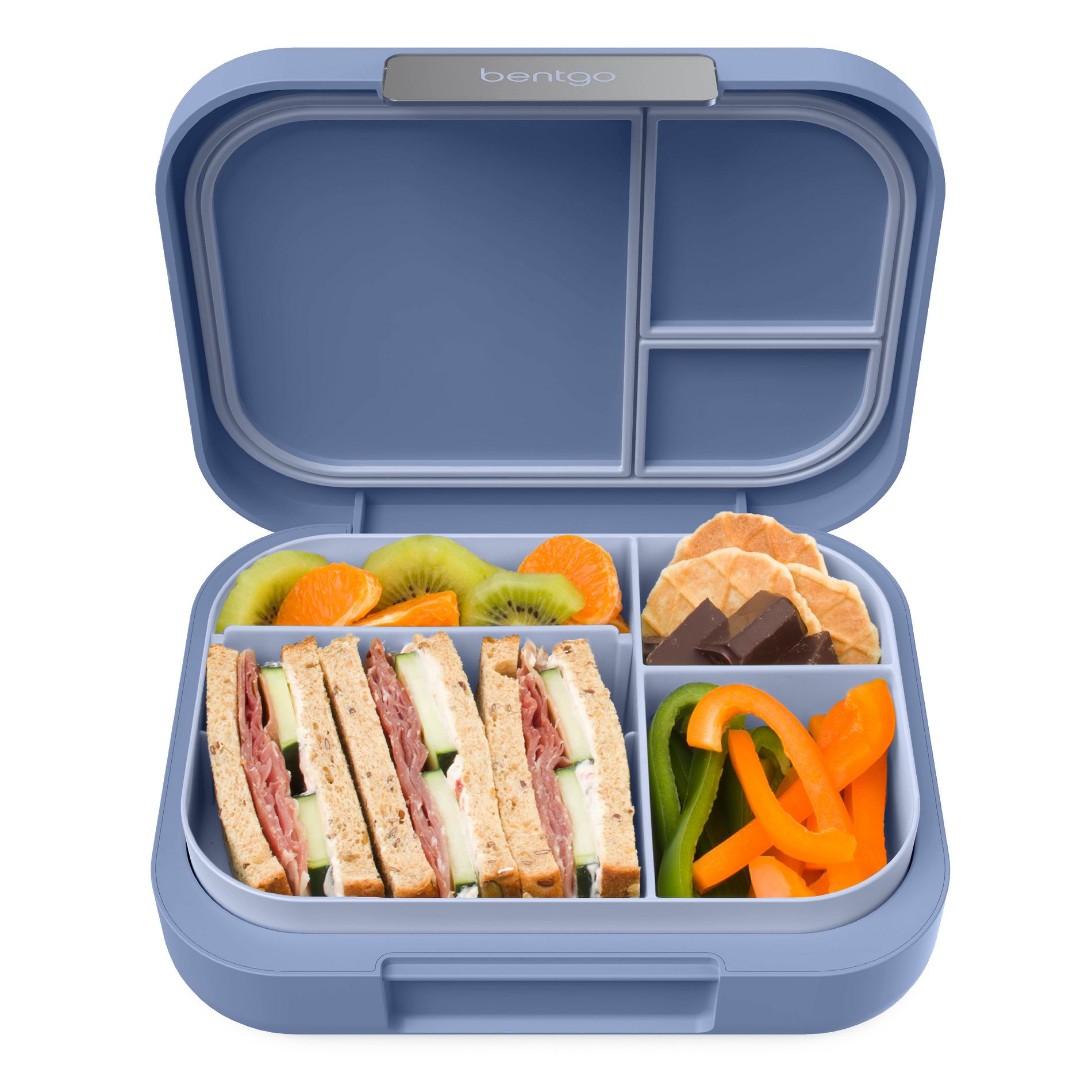 Bentgo Modern Leak Proof Lunch Box - Dusk Blue: ABS Material, 12 & Under
