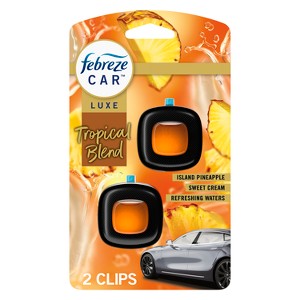 Febreze Luxe Car Air Freshener - Tropical Blend - 0.14 fl oz/2ct - 1 of 4