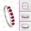 Jewelry Avalanche Unisex 20G 14K Gold Ruby Nose Hoop, 6mm(1/4") Nose Ring - 3 of 4