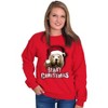 Funny Christmas Santa Bear Pun Sweatshirt for Men or Women Brisco Brands - 3 of 4