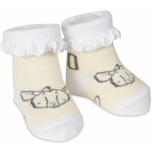 Pavilion Gift Company - Soft Yellow Deer - 0-3 Months Socks - Socks - 1 of 4