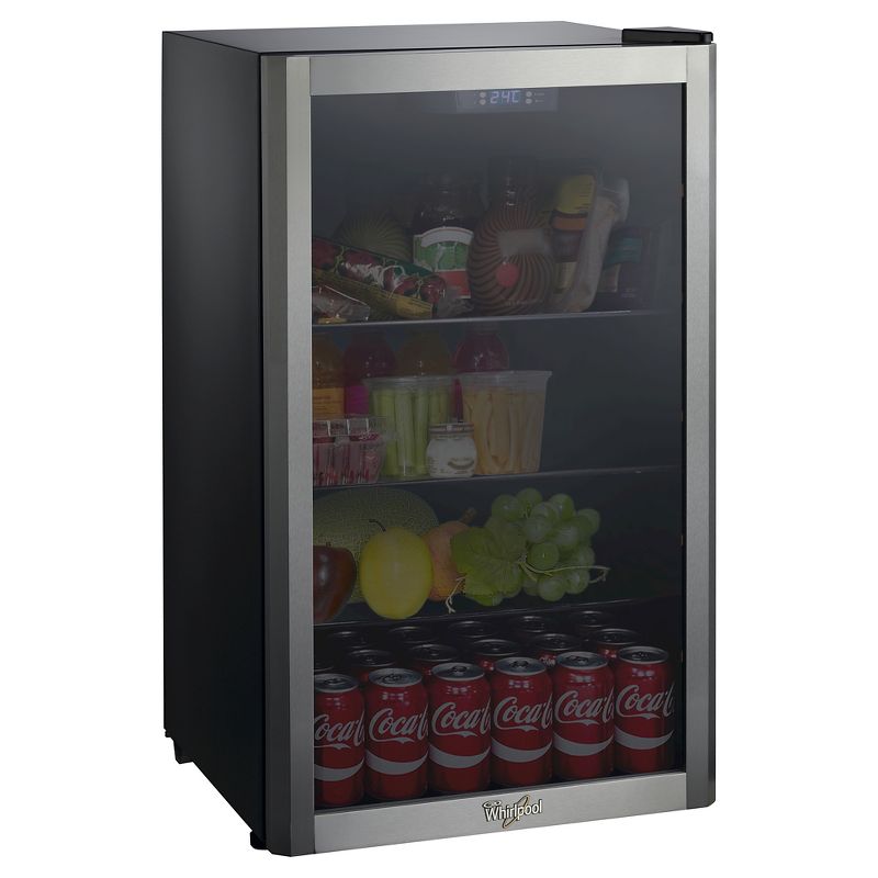 Whirlpool 3.6 cu ft Mini Refrigerator Beverage Center - Stainless Steel WHB36S, 4 of 7