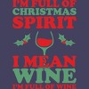 Women's Design By Humans Full of Christmas Spirit & Wine By DJBalogh Racerback Tank Top - 2 of 3