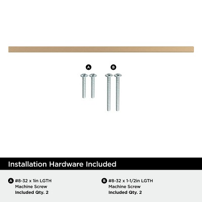 Monument 12-5/8 inch Champagne Bronze Modern Bar Pull