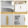 Mshliw 30 Inch Wall Mounted Bathroom Vanity with Sink, Modern Storage Cabinet with 2 Soft Close Doors, Ceramic Basin with 3 Faucet Holes - 2 of 4