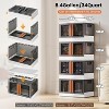 Acoinel 8.4 Gallon Collapsible Storage Bins with Lids,Doors and Wheels - 3 of 4