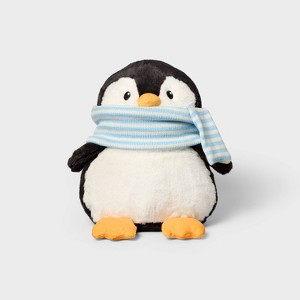 11" Penguin with Scarf Stuffed Animal - Gigglescape™: Polyester, Zoo Animal Theme, Ages 1+ - 1 of 3