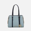 MKF Collection Amy Color Block Vegan Leather Women’s Tote Bag by Mia K - Baby Blue - 2 of 4
