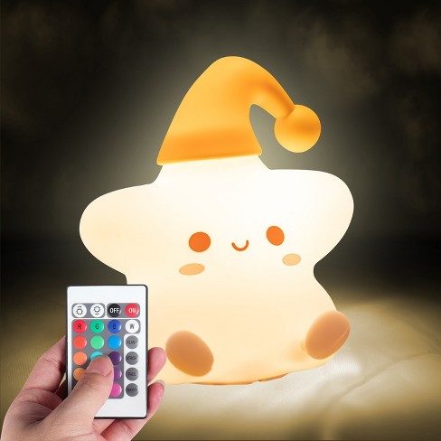 Night Light for Kids, Baby Night Light with 8 Color Changing Mode & Di