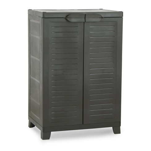 Downtown Storage Cabinet - 2-Shelf, Gray