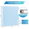 Itopfox 3-Ring Binder with Pockets, Holds 325 Sheets, Assorted Pastel Colors - Perfect for School, Office, and Home Organization - 2 of 4