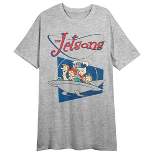 The Jetsons Logo Women's Heather Gray Sleep Shirt