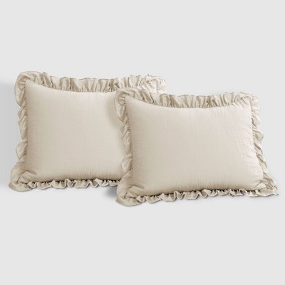 Lush Decor Lush Décor 3pc California King Reyna Comforter Set Wheat: Ruffled Microfiber Bedding, Machine Washable — фото 5