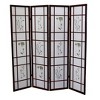Vynxaria 70" Tall 4-Panel Screen / Room Divider "Shoji", Cherry - 4 of 4