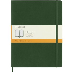 Moleskine XL Ruled Soft Notebook Myrtle Green: Lined Journal, 7.5 x 9.75 Inches, 192 Pages, Sewn Binding - 1 of 4