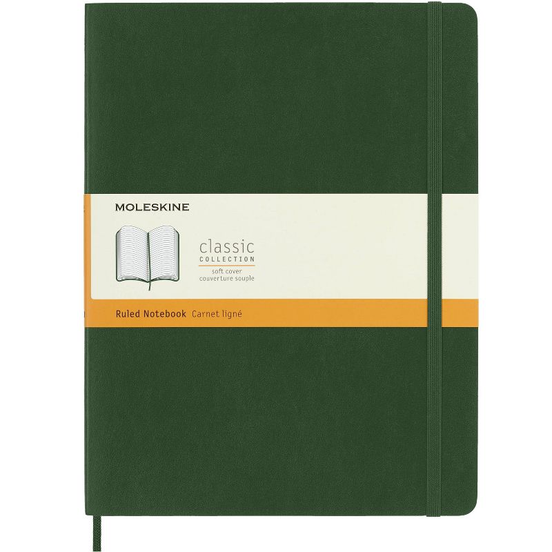 Moleskine XL Ruled Soft Notebook Myrtle Green, 1 of 7