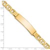 Black Bow Jewelry Mens 14k Yellow Gold Anchor Link & Lobster Clasp I.D. Bracelet, 8 Inch - 4 of 4