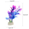 Unique Bargains Aquarium Plastic Plants for Fish Tank Landscape Decoration 3.94" 2 Pcs - 4 of 4