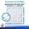 Filter King 23.5x30.75x2 Air Filter | 12-PACK | MERV 8 HVAC Pleated A/C Furnace Filters | MADE IN USA | Actual Size: 23.5 x 30.75 x 1.75" - 2 of 4