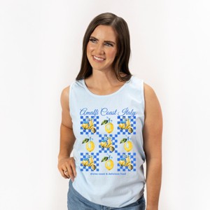 Simply Sage Market Amalfi Coast Italy Lemons Garment Dyed Tank - 1 of 4