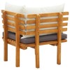 VidaXL Patio Corner Sofa with Cushions Solid Acacia Wood - 4 of 4