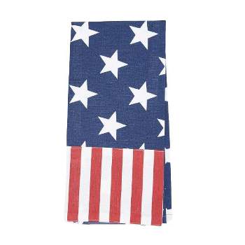 C&F Home Stars and Stripes 4th of July Woven Cotton Kitchen Towel Patriotic Dishtowel Decoration