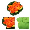 Unique Bargains Artificial Lotus Flower for Garden Ponds Pool Decoration 6 Pcs - 3 of 4