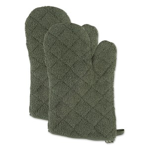 Design Imports Artichoke Terry Oven Mitt Set/2 - 1 of 4
