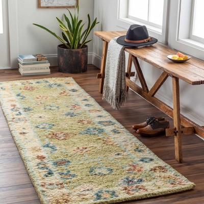 Hauteloom Naas Wool Living Room, Bedroom Area Rug - Traditional - High Pile