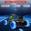 24V Go Kart for Kids, 300W*2 Extra Powerful Motors, 9Ah Large Battery 8.1MPH High Speed Drifting with Music, Horn, Max Load - 4 of 4