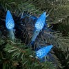 Northlight 70-Count Blue Faceted LED C6 Christmas Light Set - 23ft Green Wire - 2 of 4