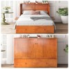 Mjkone Murphy Bed,Cube Foldable Cabinet Bed with Charging Station - 4 of 4