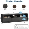 70-Inch Mid-Century Modern TV Stand: Heavy-Duty Media Console for 85” TVs with Storage Drawer & Open Shelves - 2 of 4