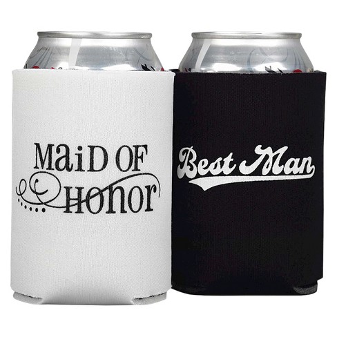 Bride & Groom Stainless Steel Koozie Set