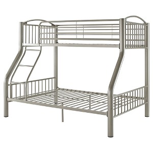 Twin Over Full Sawyer Bunk Bed Pewter - Powell Company, Gray