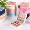 1pc/4pcs Diamond Pictures Jewelry Organizer, Portable DIY Mandala Storage Box, Ring Necklace Bracelet Organizer Case, PU Leather Diamond Art Box 4pcs - 3 of 4