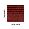 SEVOBAL Carpet Tiles 10 pc 12"x 12" Reusable Soft Padded Floor Tiles Easy Install for Bedroom Living Room, Red, 11.7"*11.7"*1.17" - 2 of 4