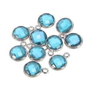 Unique Bargains DIY Craft Jewelry Making Necklace Crystal Birthstone Pendant 10 Pcs - 1 of 4